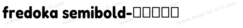 fredoka semibold字体转换